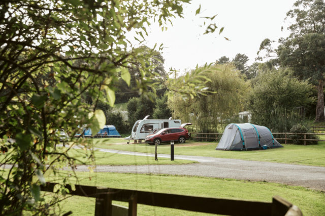 Campsite at Willow Valley Holiday Park